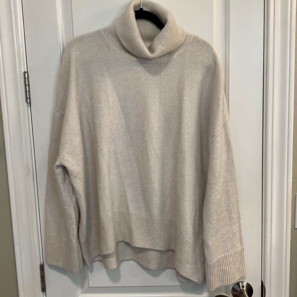 H&M Cream Turtleneck Sweater